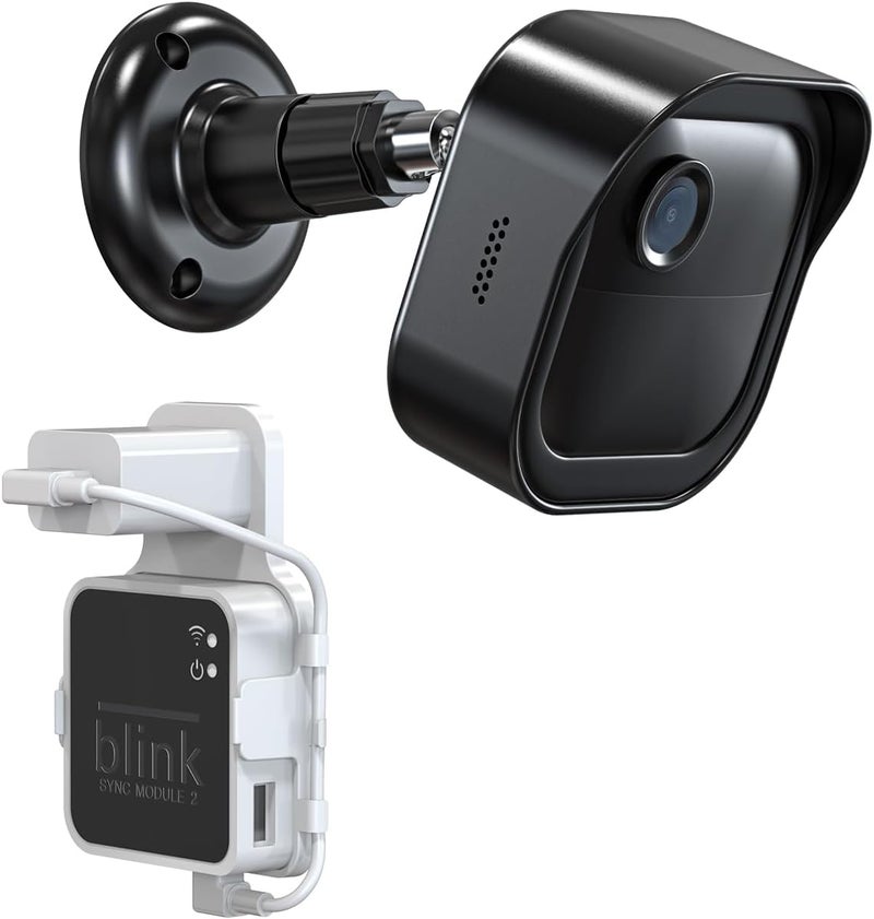 Mamerry All-New Blink Outdoor 4 Camera Wall Mount, Weatherproof Protective Housing and 360° Adjustable Mount with Blink Sync Module 2 Mount for 4th 3rd Gen - Blink Camera Not Included (1 Pack, Black) - Image 1